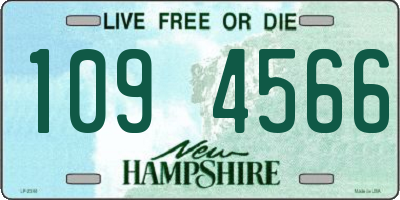 NH license plate 1094566