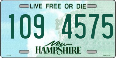 NH license plate 1094575