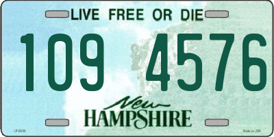 NH license plate 1094576