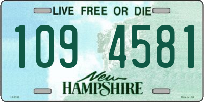 NH license plate 1094581