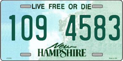 NH license plate 1094583