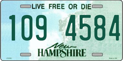 NH license plate 1094584