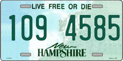 NH license plate 1094585
