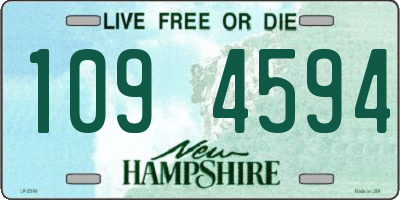 NH license plate 1094594