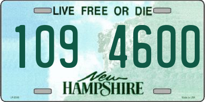 NH license plate 1094600
