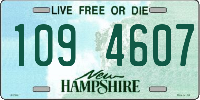 NH license plate 1094607