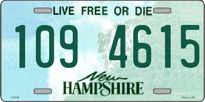 NH license plate 1094615