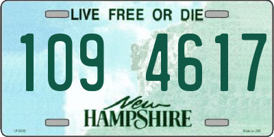 NH license plate 1094617