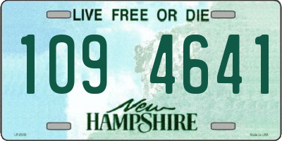 NH license plate 1094641