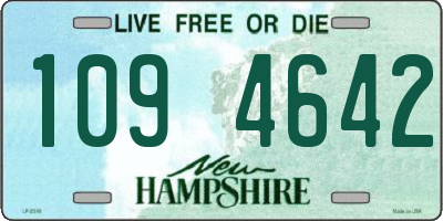 NH license plate 1094642
