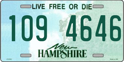NH license plate 1094646