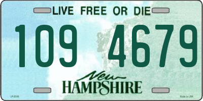 NH license plate 1094679