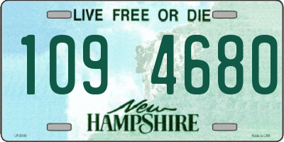 NH license plate 1094680