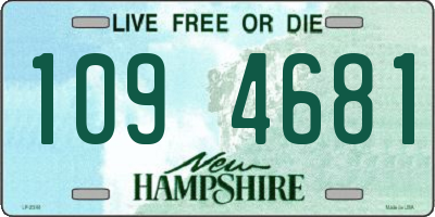 NH license plate 1094681