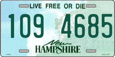 NH license plate 1094685