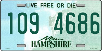 NH license plate 1094686