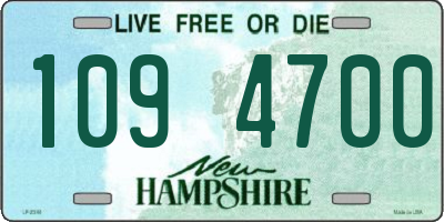 NH license plate 1094700