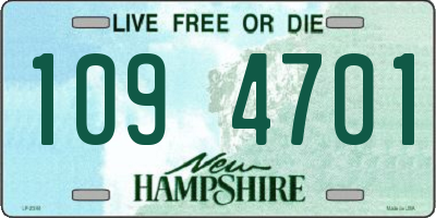 NH license plate 1094701
