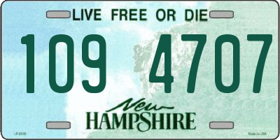 NH license plate 1094707