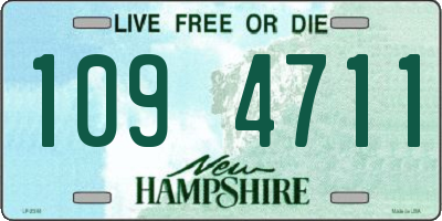 NH license plate 1094711