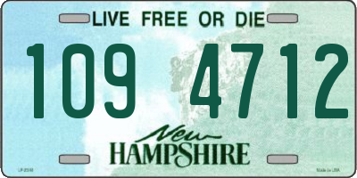 NH license plate 1094712