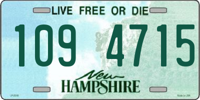 NH license plate 1094715