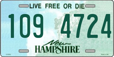 NH license plate 1094724