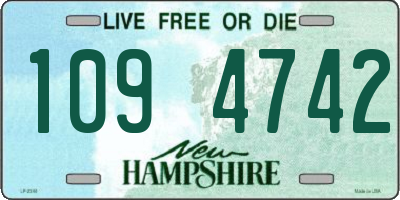 NH license plate 1094742