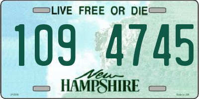 NH license plate 1094745