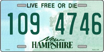 NH license plate 1094746
