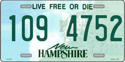 NH license plate 1094752