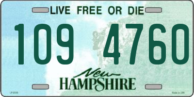 NH license plate 1094760