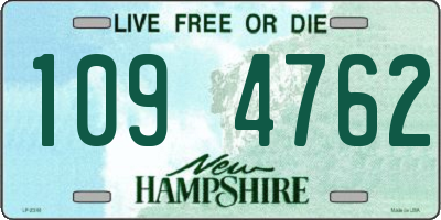 NH license plate 1094762