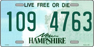 NH license plate 1094763