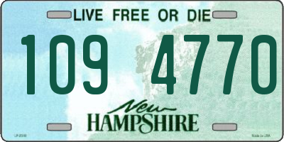 NH license plate 1094770