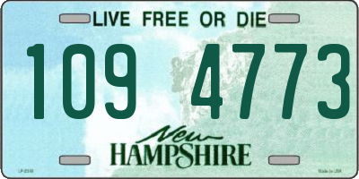 NH license plate 1094773