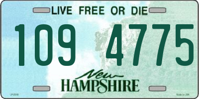 NH license plate 1094775