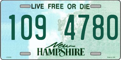 NH license plate 1094780