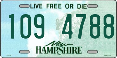 NH license plate 1094788