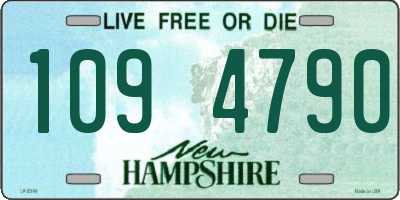 NH license plate 1094790