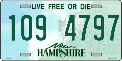 NH license plate 1094797