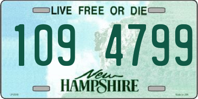 NH license plate 1094799