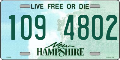 NH license plate 1094802