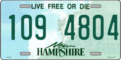 NH license plate 1094804