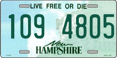 NH license plate 1094805