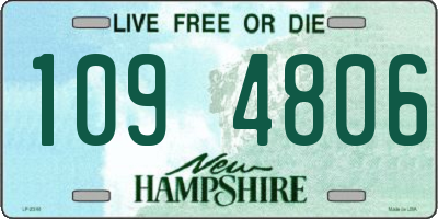 NH license plate 1094806