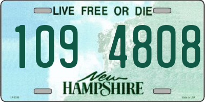 NH license plate 1094808