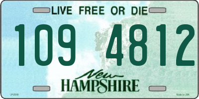 NH license plate 1094812