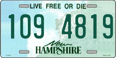NH license plate 1094819