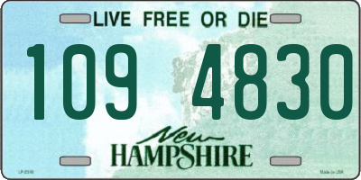 NH license plate 1094830